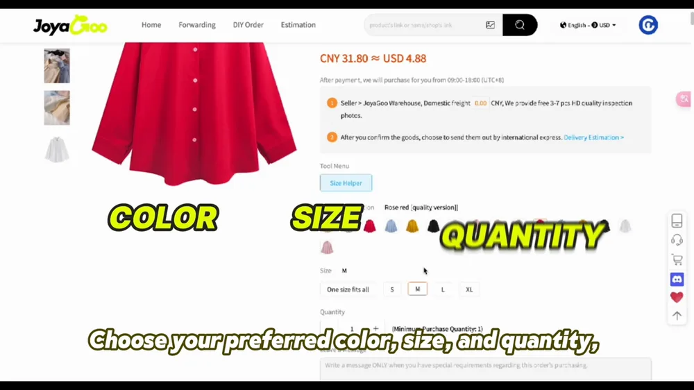 Joyagoo official walkthrough step 2 — Paste the link and pick options